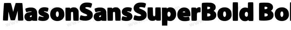 MasonSansSuperBold Bold字体转换